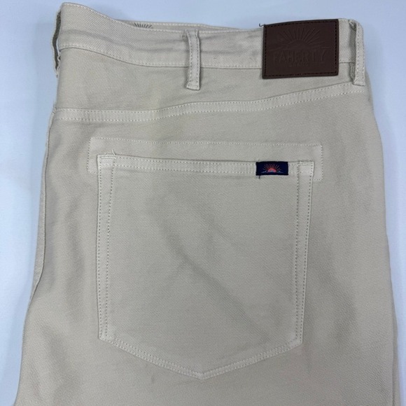 Faherty Other - Faherty 5-Pocket Pants Mens 40x31 Khaki Tan Straight Leg Stretch Twill